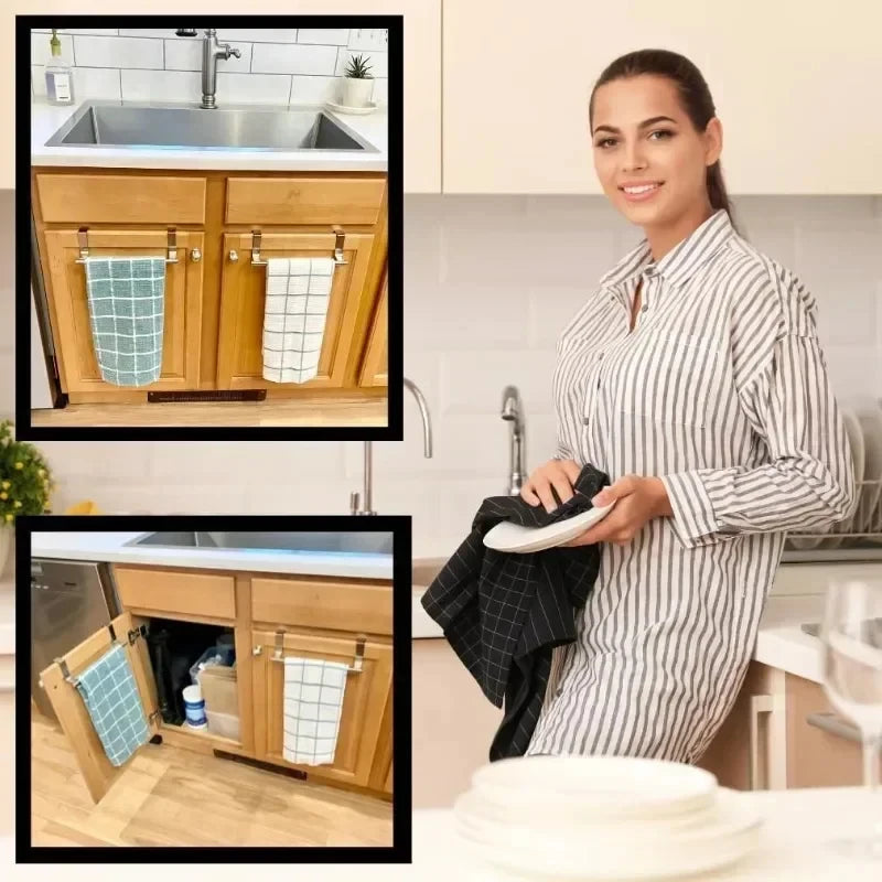 Over Door Towel Rack – Stainless Steel Hanging Bar Holder