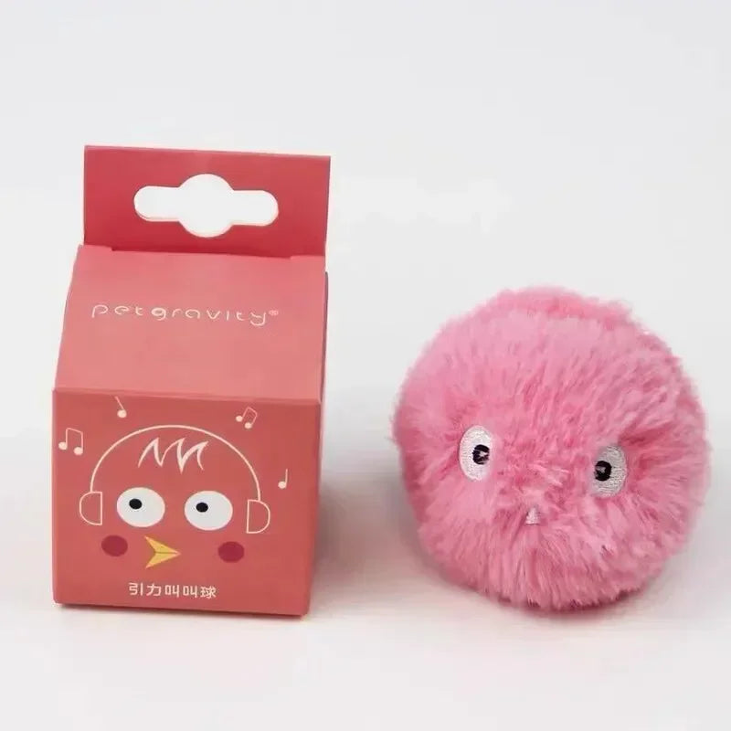 Interactive Plush Catnip Sound Ball Toy for Cats & Kittens