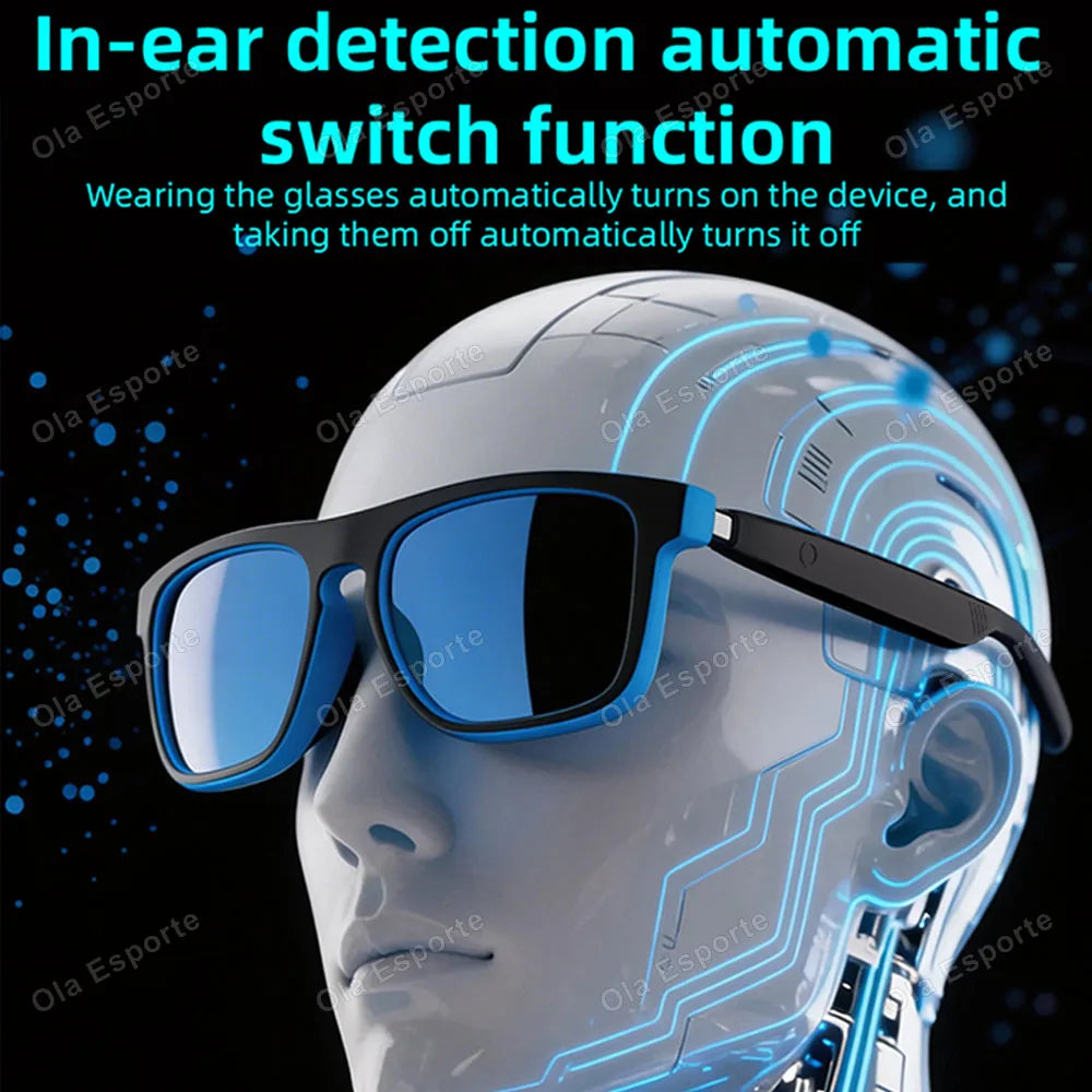 New Smart Glasses Bluetooth Calling Music Control Wireless Fashionable Bluetooth Headphones For Men Women Gifts Earphone Outdoor Peaceful Pleasures Health and Wellness