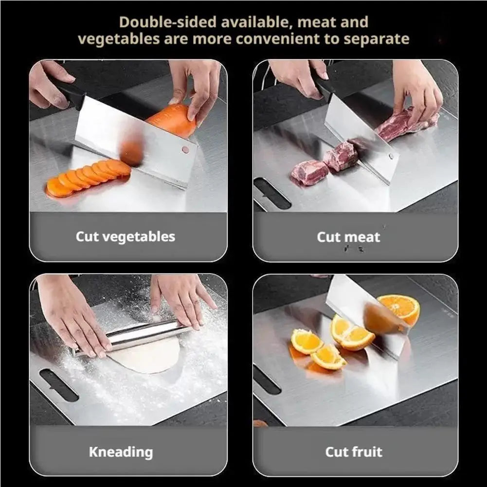 304 Stainless Steel Cutting Board – Mildew-Proof Kitchen Board