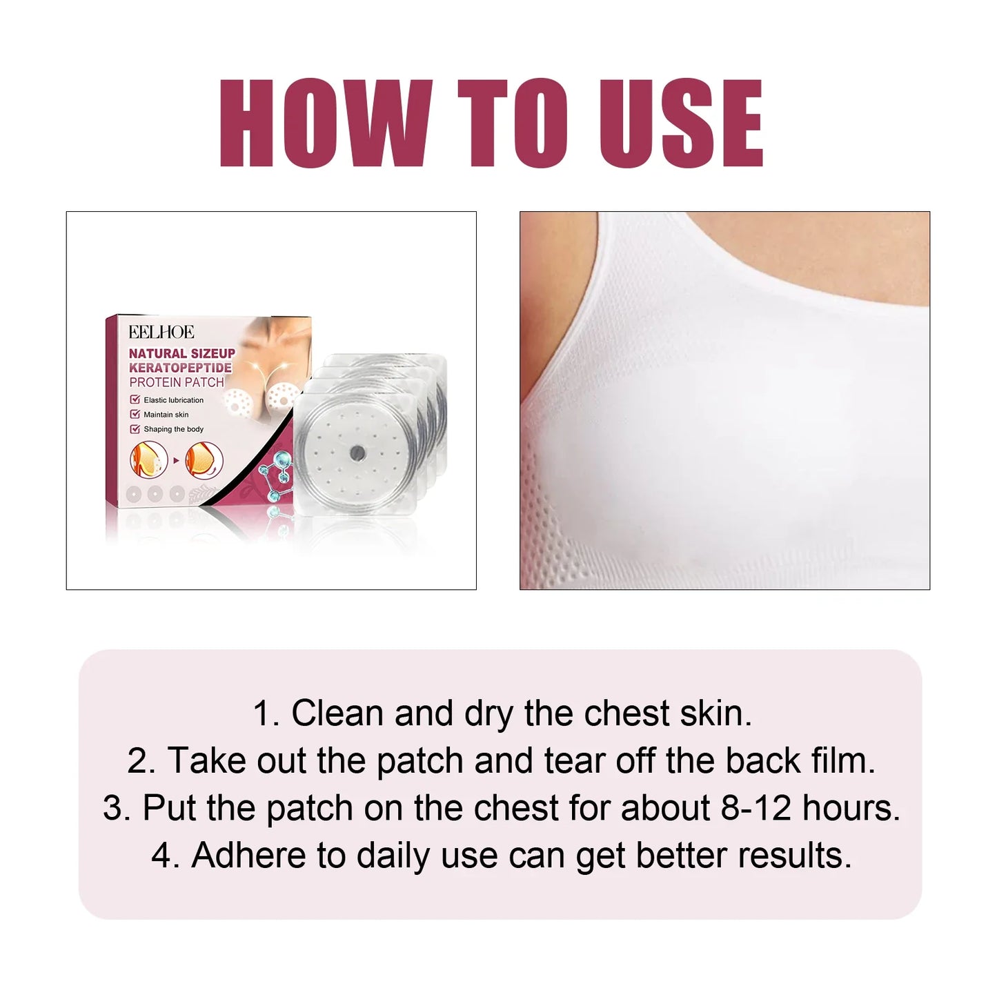 Eelhoe Breast Firming & Lifting Patch – Fuller, Toned Look