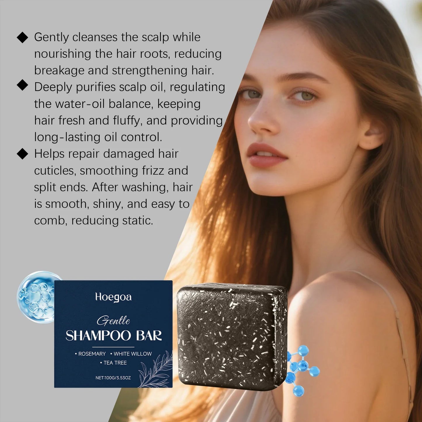 HOEGOA Rosemary Shampoo Bar – Volumizing & Smoothing | 100g