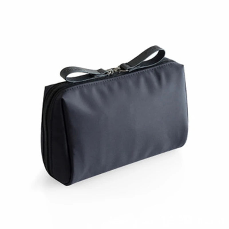 Makeup Bag For Purse Portable Waterproof Cosmetic Bag Lipstick Storage Travel Zipper Pouch For Women Toiletry Organizer Case Peaceful Pleasures Health and Wellness Black