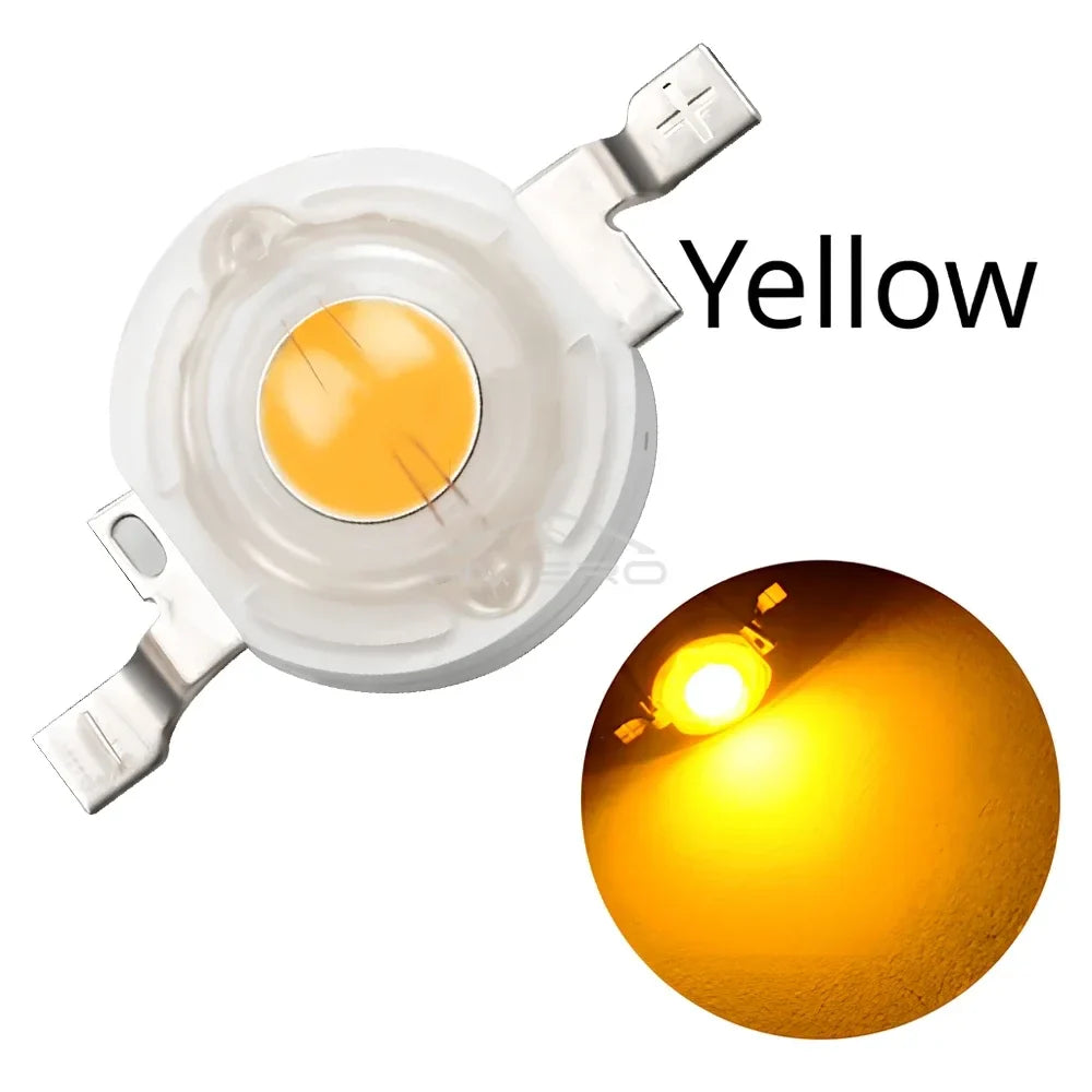 1W High Power LED Chip Diodes – Multi-Color DIY Bulb Pack