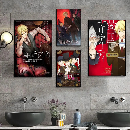 Moriarty the Patriot Anime Canvas Poster | Retro Wall Art Anime Canvas Poster Peaceful Pleasures Health and Wellness
