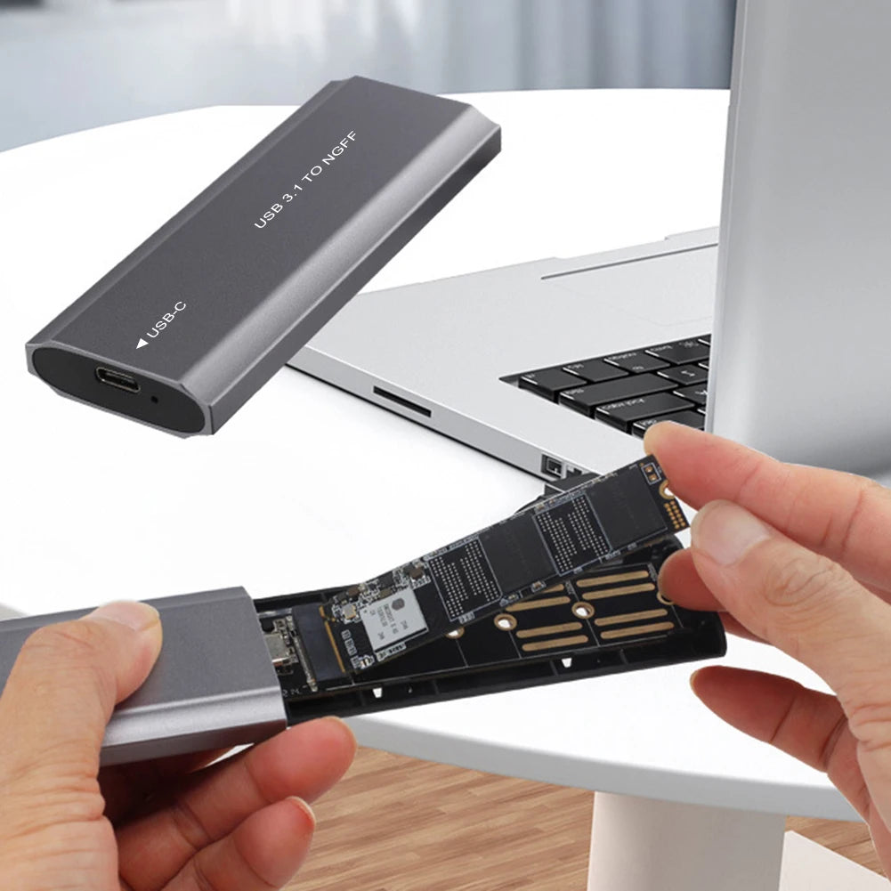 M.2 NVMe/SATA SSD Enclosure – USB-C 3.1 10Gbps Adapter Peaceful Pleasures Health and Wellness