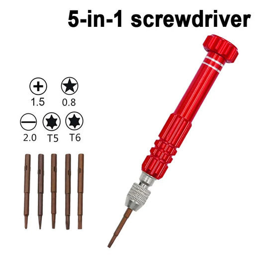 5-in-1 Precision Screwdriver Set – Phone, Watch & Glasses Repair Precision Screwdriver Set Peaceful Pleasures Health and Wellness