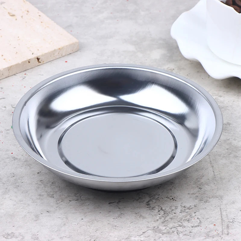 3/4/6 Inch Magnetic Tool Bowl Stainless Steel Magnetic Tray Circular Magnetic Parts Bowl Screws Sockets Storage Tray Peaceful Pleasures Health and Wellness