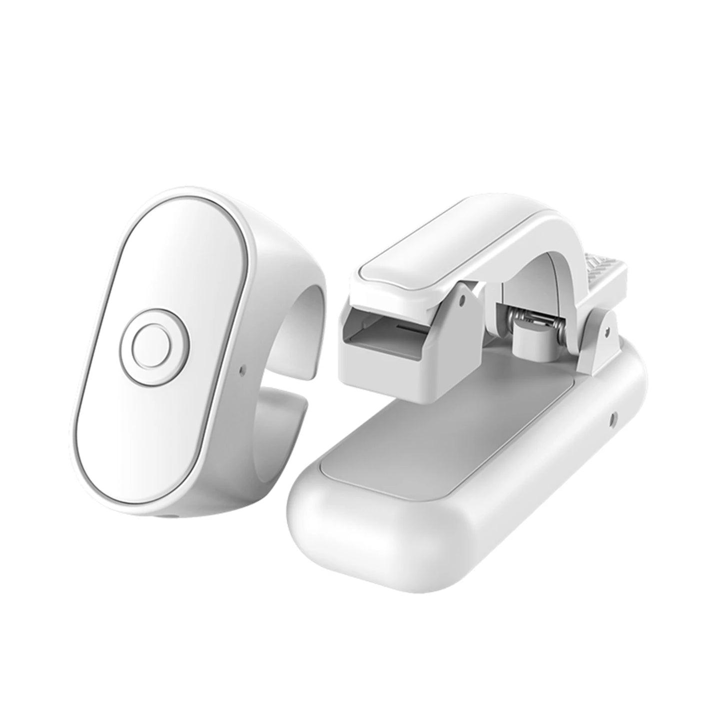 2.4GHz Wireless Page Turner for Kindle E-readers for Book Lovers Ergonomic Design Type-C Charging Stable 10M Remote Control Peaceful Pleasures Health and Wellness White