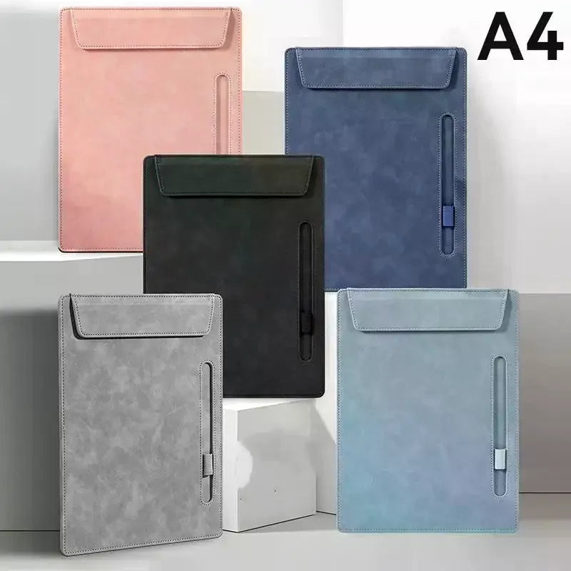 A4 PU Leather Clipboard – Magnetic Closure & Pen Slot