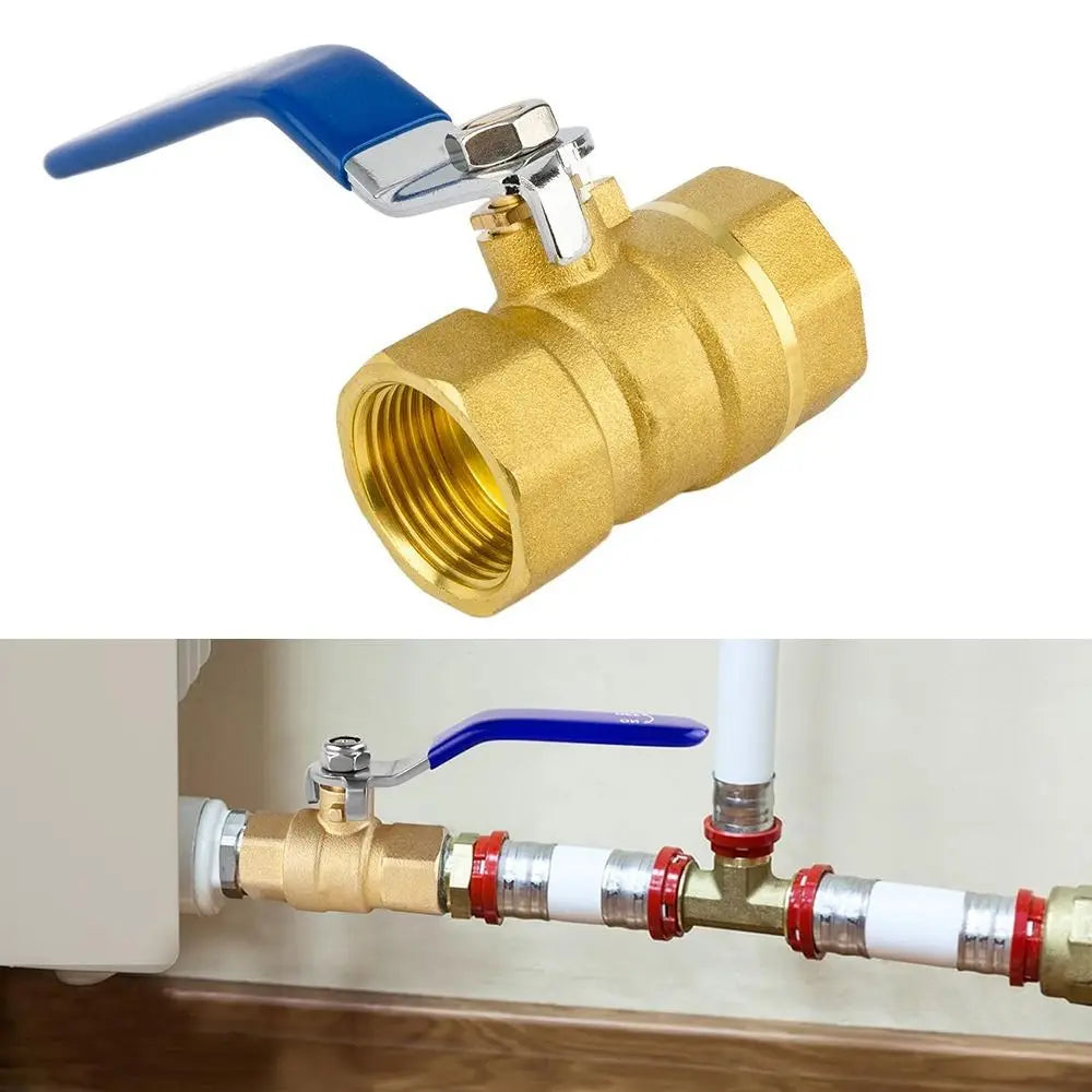Brass Ball Valve 1/2" 3/4" 1" Threaded – High Temp Handle Valve