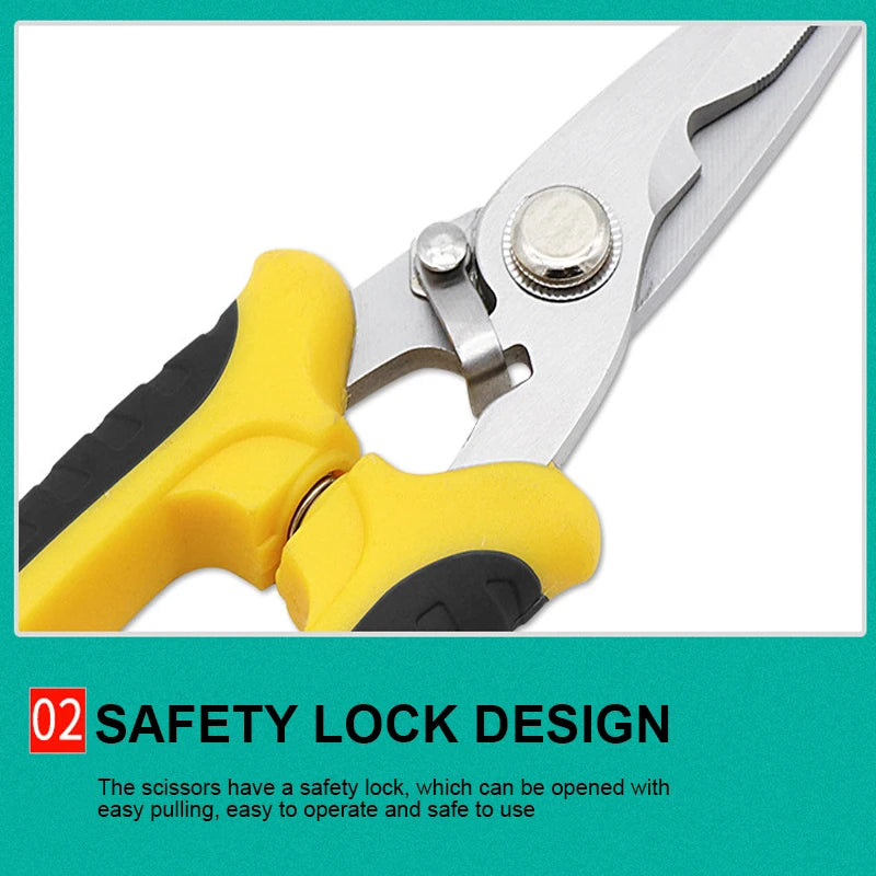 Stainless Steel Electrician Scissors | Wire & Sheet Trimmer Peaceful Pleasures Health and Wellness