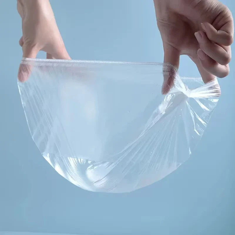 Disposable Shower Caps 100-Pack – Waterproof Elastic Hair Cover