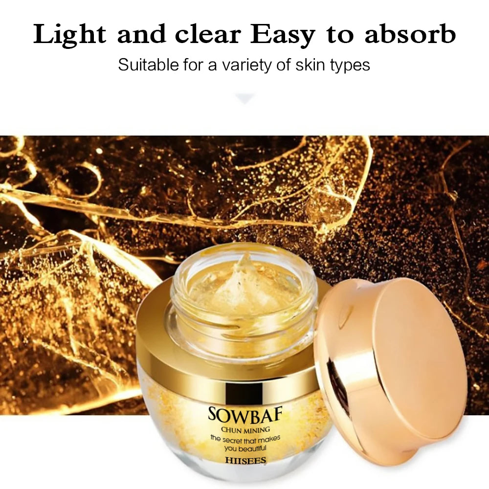 24K Gold Snail Collagen Face Cream | Brightening Anti-Aging 50ml