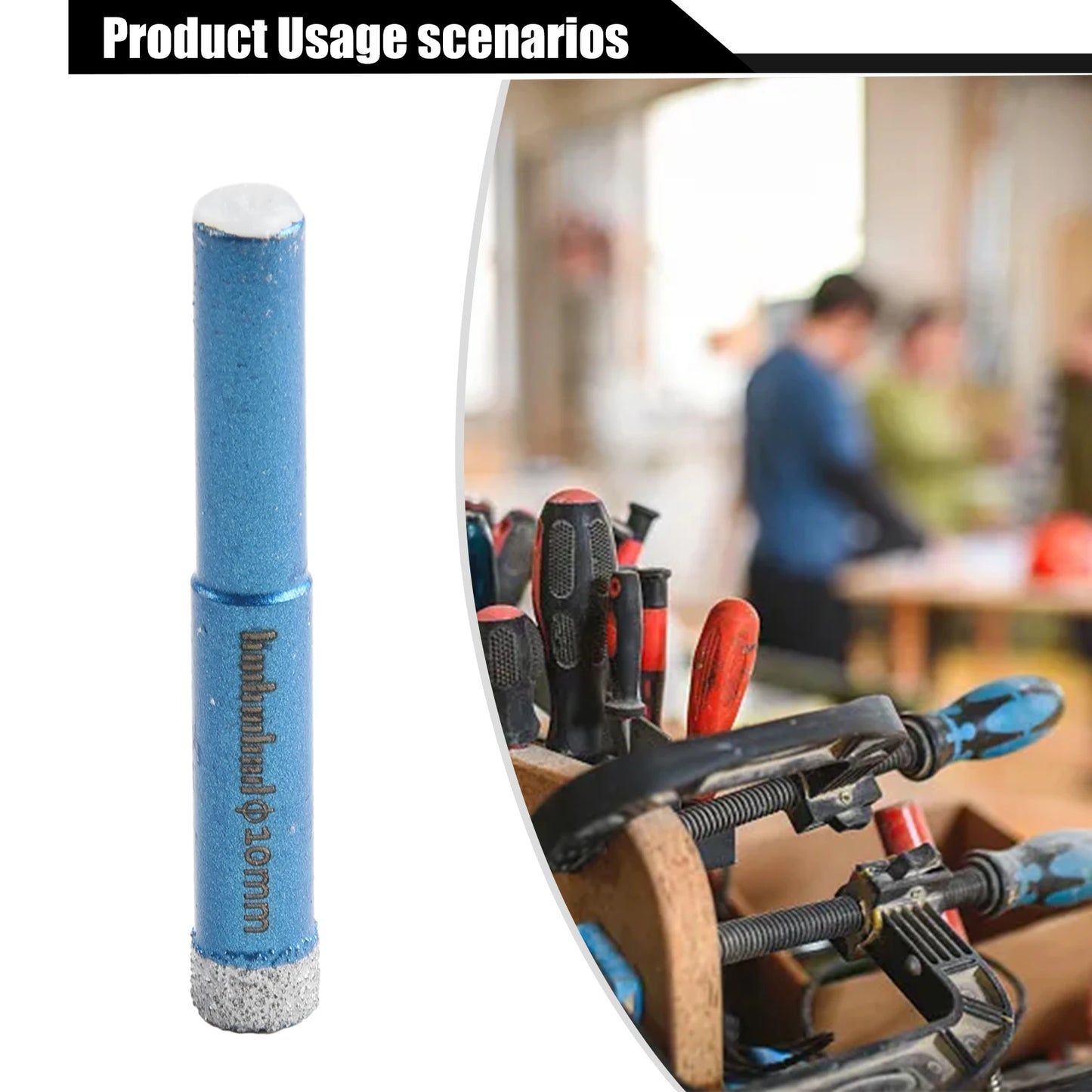 Coated Core Drill Bit Round Shank Glass Marble Granite Meal Drilling