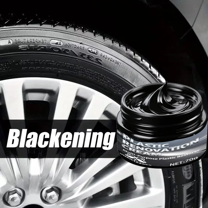 Plastic Repair Paste & Tire Shine | UV Protection 5-Min Fix
