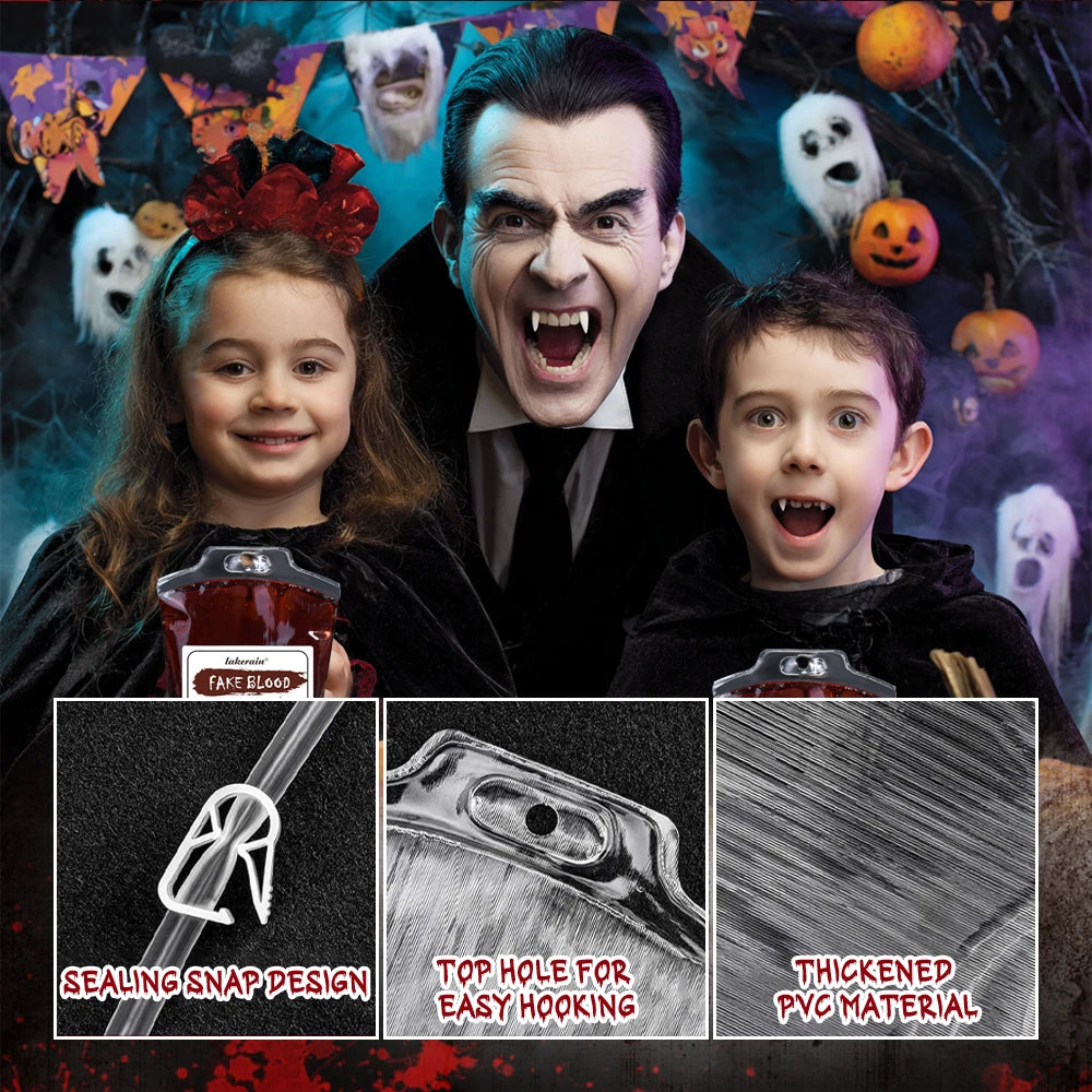 Lakerain 170ML Fake Blood Halloween Ultra-realistic Fake Blood Makeup Safe Non-Toxic Cosplay Horror Prop Party Decoration Peaceful Pleasures Health and Wellness