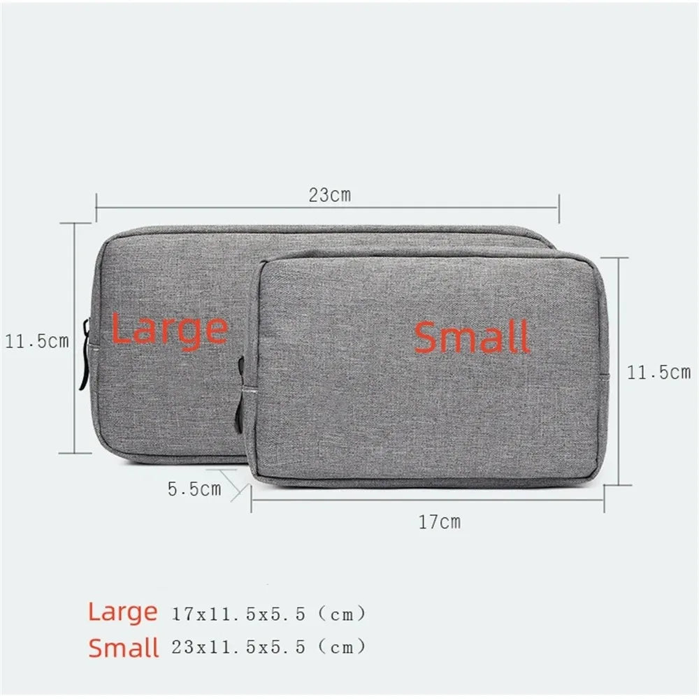 1pc Storage Bag Cable Cord Organizer Portable Digital Storage Bag for Watch,Cable,Power Bank,Charger,Charging Cords,Mouse Peaceful Pleasures Health and Wellness