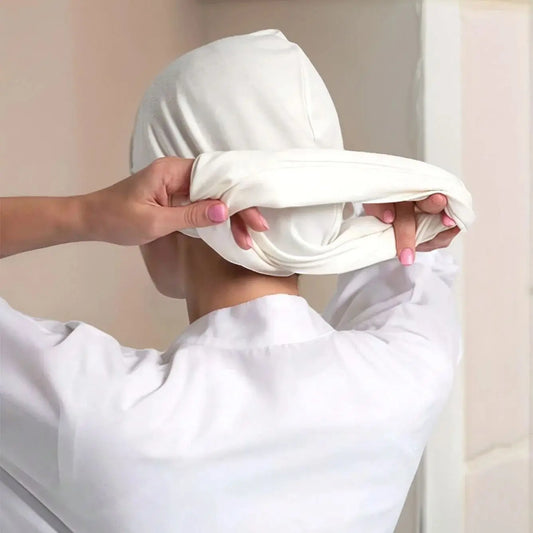 Modal Cotton Stretch Underscarf Cap | Instant Hijab Turban Bonnet