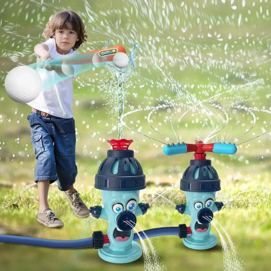 Kids Water Sprinkler Baseball Toy | Rotating Outdoor Spray Outdoor Water Toy Peaceful Pleasures Health and Wellness