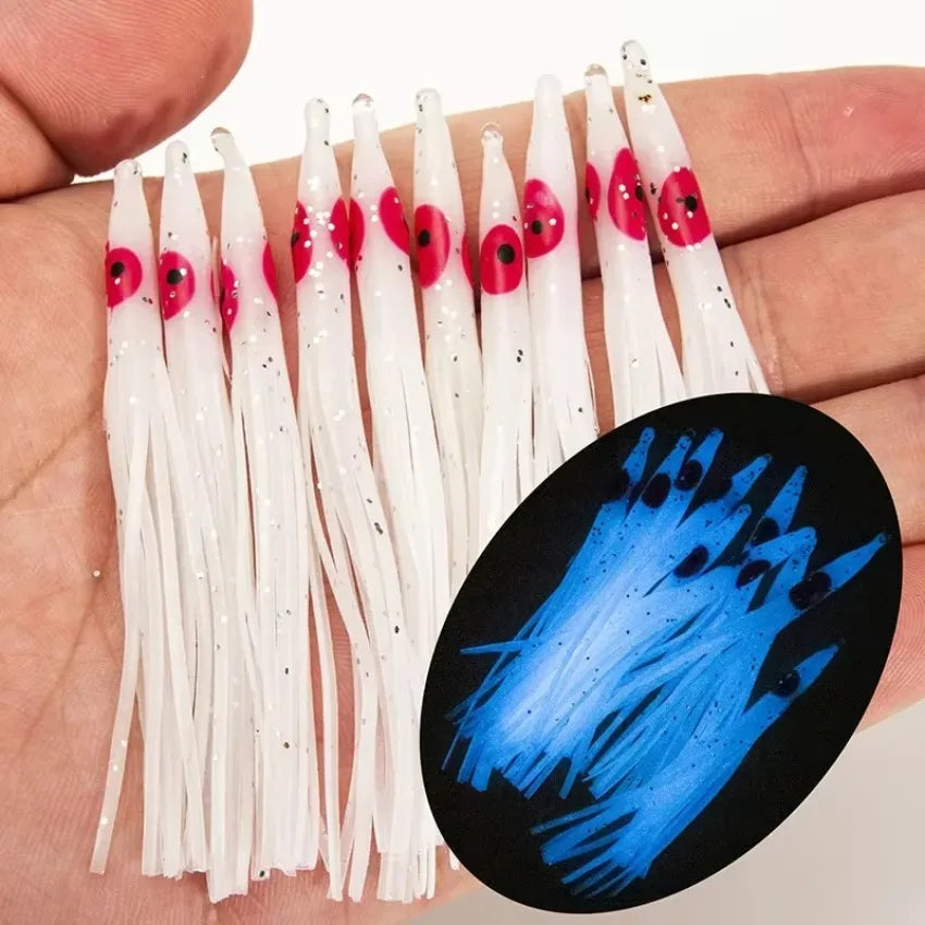 Biomimetic Bait Monochrome Flash Octopus Fakebait Needle Shaped Road