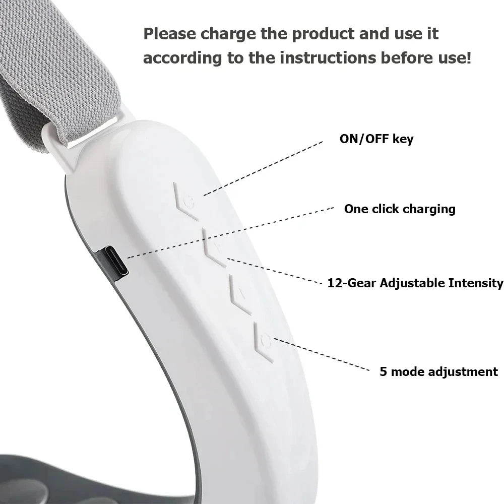 V Face Facial Massager, Intelligent Beauty Household Facial Massager, V-shaped Facial Lifting Firming Belt, Double Chin Reducer Peaceful Pleasures Health and Wellness