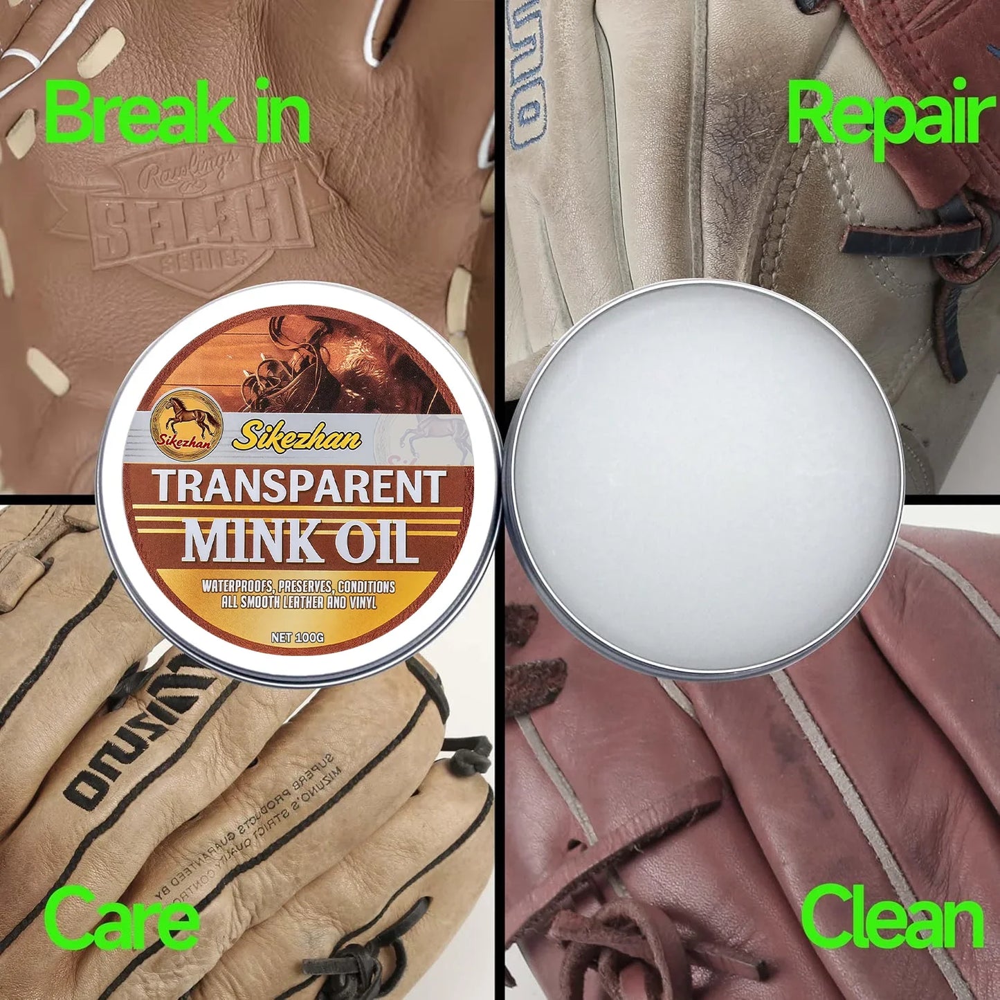 Baseball Glove Conditioner Cream – Softens & Preserves Leather