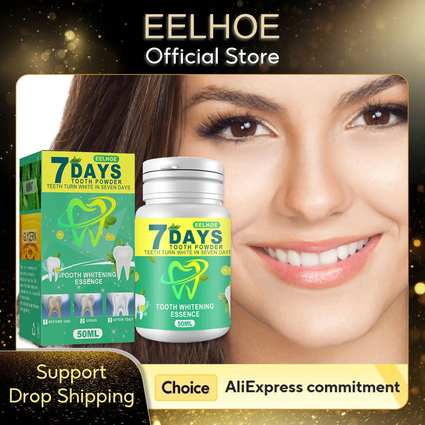 EELHOE Teeth Whitening Powder – Stain Removal & Fresh Breath