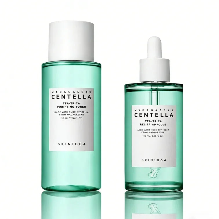 SKIN1004 Centella Tea-Trica Oil Control Toner & Acne Serum Peaceful Pleasures Health and Wellness 2pcs
