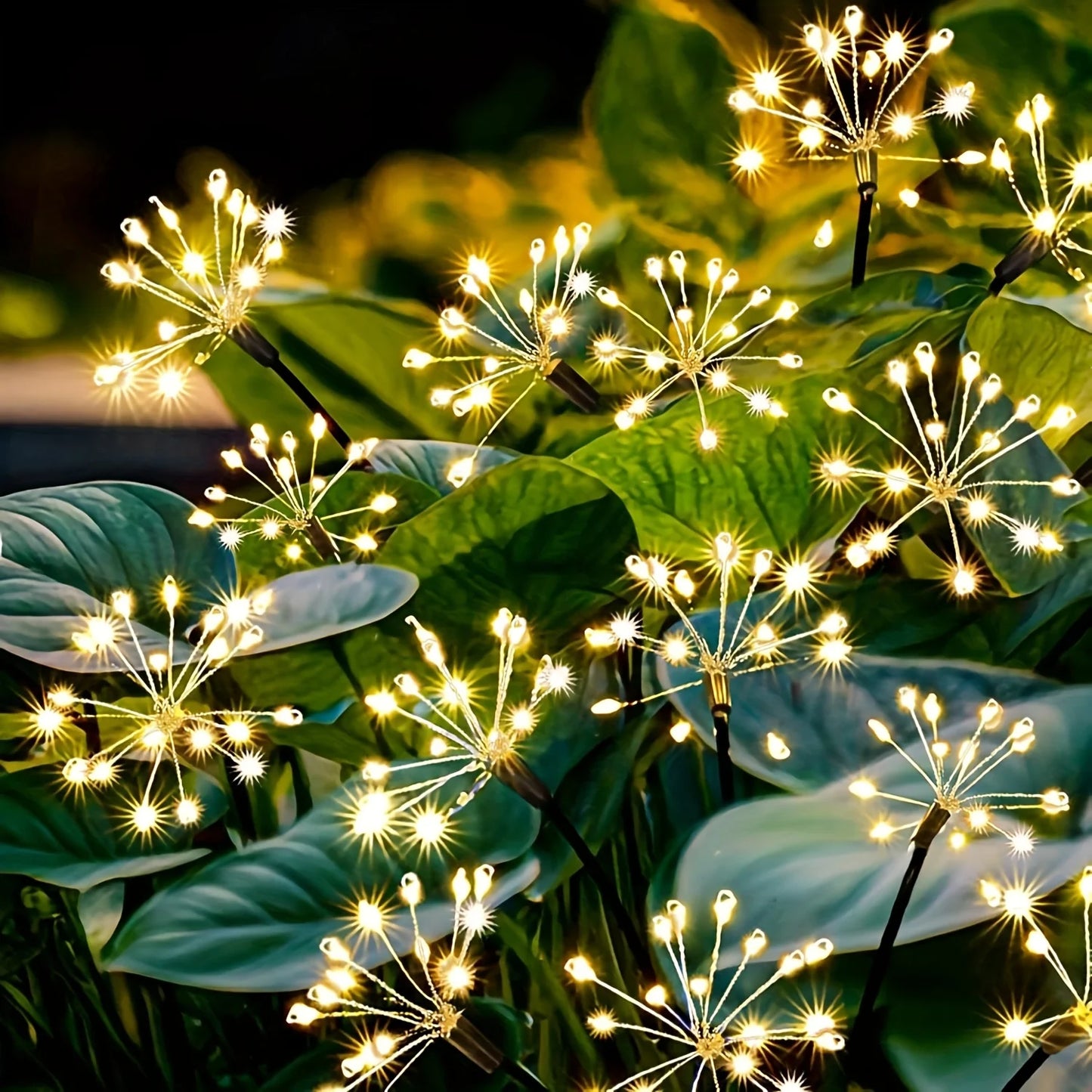 Solar Dandelion Fairy Firework String Lights for Garden & Party