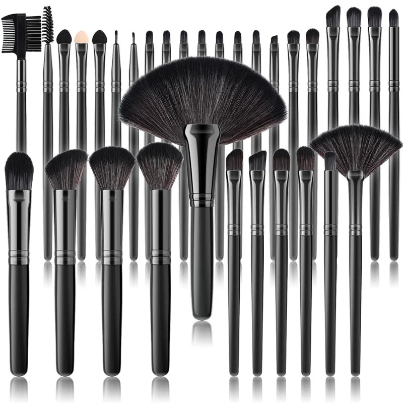 RUNTOIN 32-Piece Professional Makeup Brush Set – Face & Eye