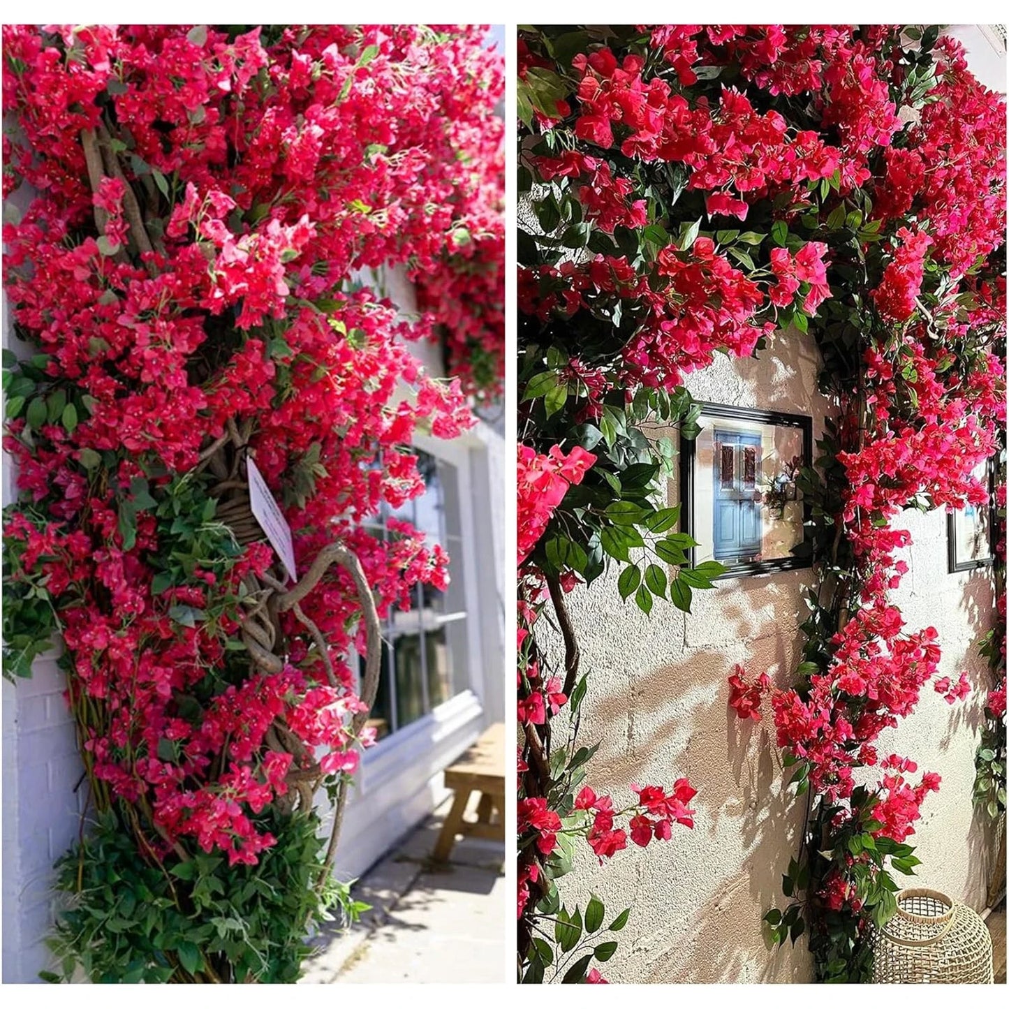 Artificial Plum Blossom Vine Garland for Wedding & Home Decor