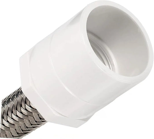 2-Pack PVC Straight Pipe Connectors for Garden Irrigation 1/2" Irrigation Pipe Fitting Oasis Select