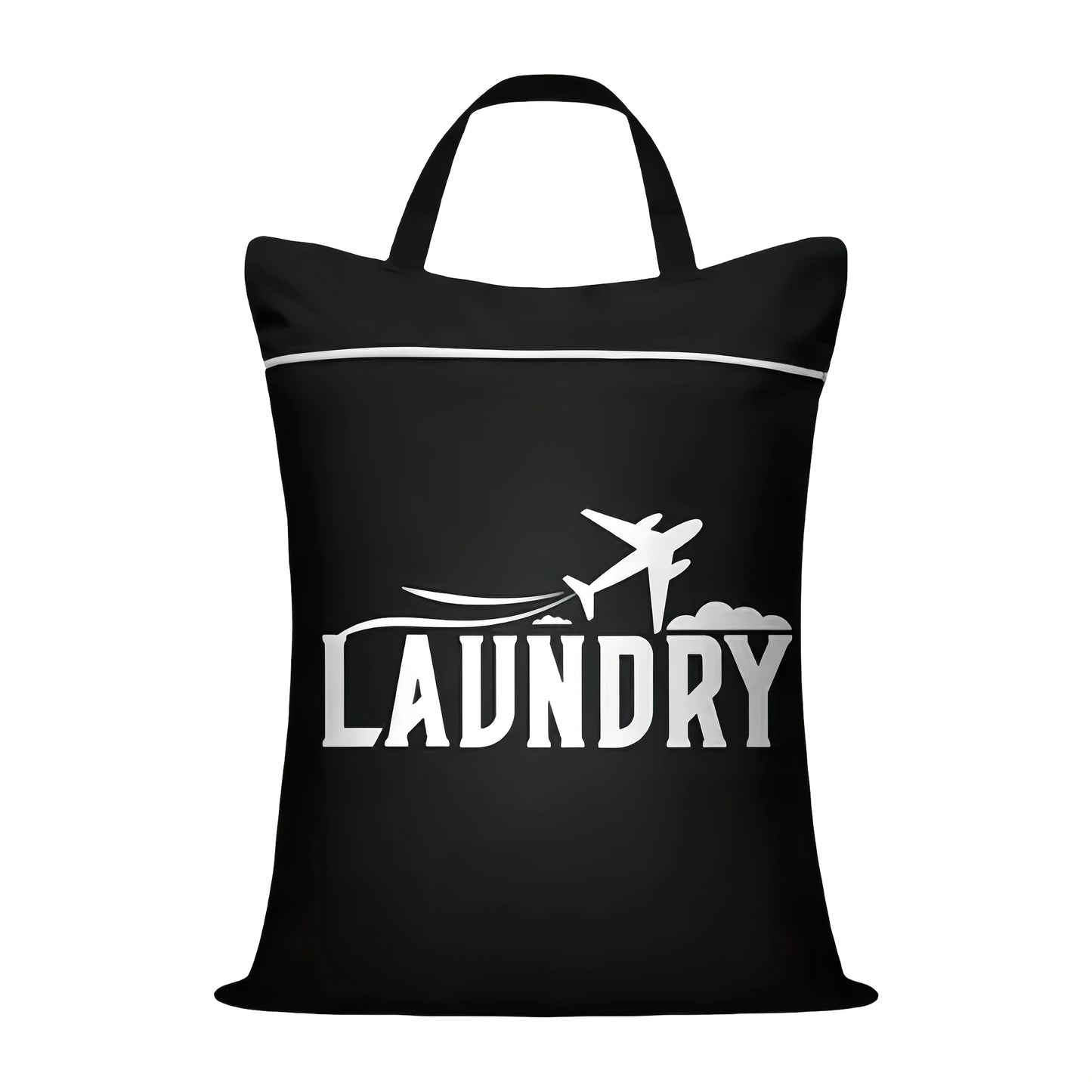 1 Travel Laundry Bag Handle Suitable Cleaning Dirty Clothes Wet Dry