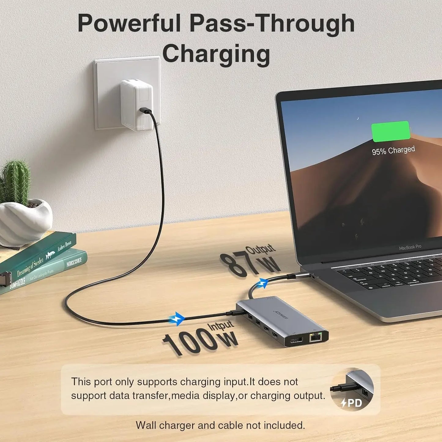 USB-C Triple Monitor Docking Station with 14 Ports: 4K HDMI, PD Charging, Ethernet, USB-A/C Peaceful Pleasures Health and Wellness