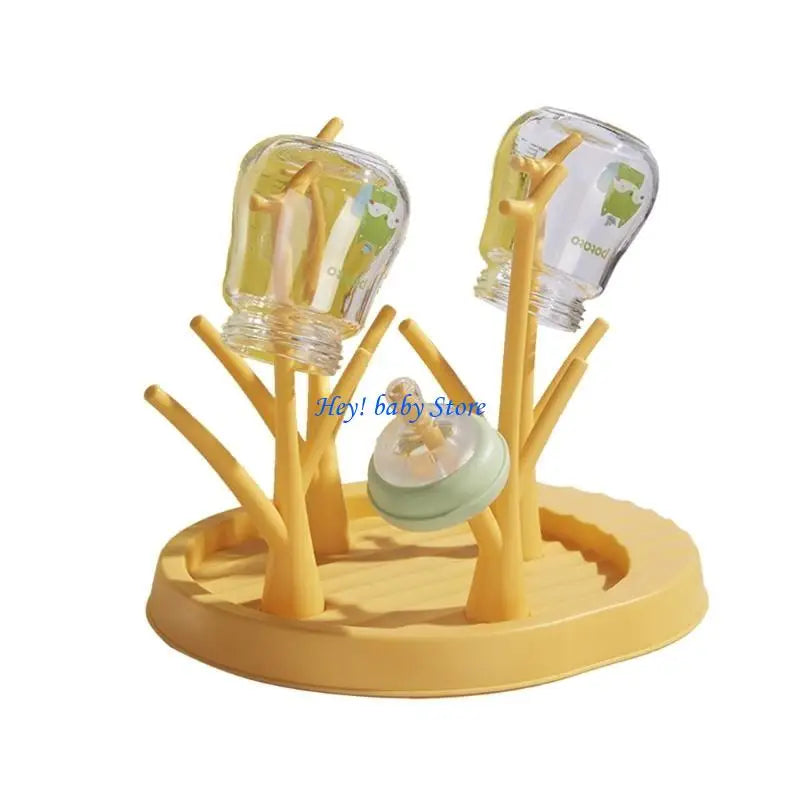 Baby Bottle Drying Rack with Drip Tray | BPA-Free Holder