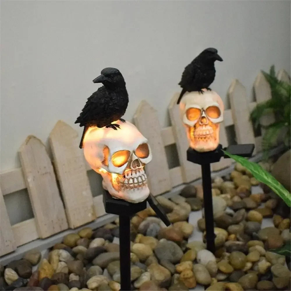 Halloween Outdoor Light Skeleton Ghost Horror Grimace Party Decor for Courtyard Home Holiday Lighting Garden Decoration Peaceful Pleasures Health and Wellness