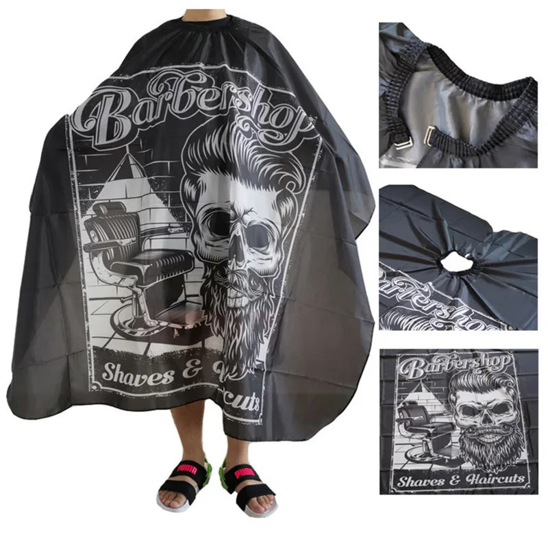 Professional Waterproof Barber Cape | Salon Hair Cutting Gown