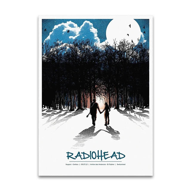 Rock Band Album Vintage Canvas Wall Art Print | Music Gift