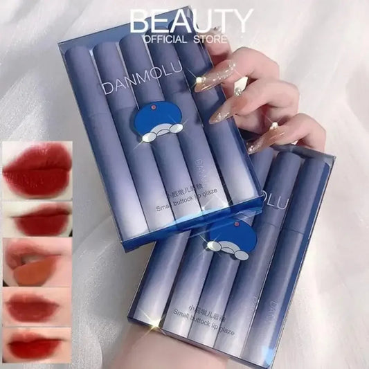 5-Piece Matte Velvet Lip Glaze Set – Long-Lasting Lip Tint Peaceful Pleasures Health and Wellness