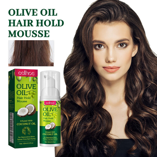 EELHOE Olive Oil Hair Mousse – Curl Hold & Frizz Control Hair Styling Mousse Peaceful Pleasures Health and Wellness Default Title