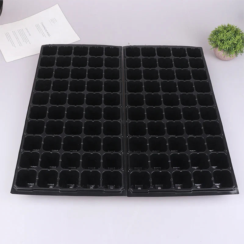 50-Cell Seedling Trays 2-Pack – Plastic Germination Starter Trays