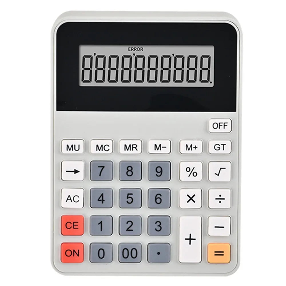 12-Digit Large Screen Business Calculator – Battery Powered