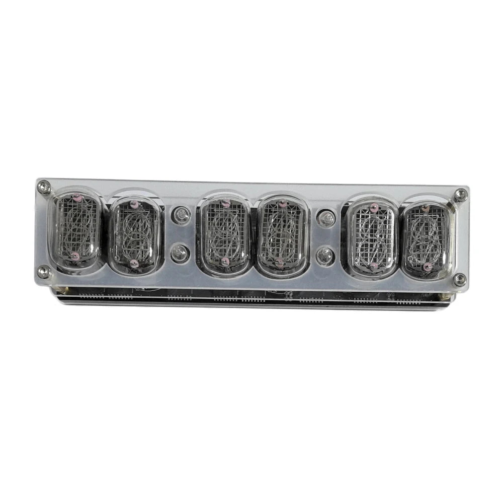 6-Digit IN-12 Nixie Tube Clock with RGB Lights & Remote