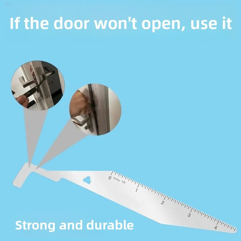 1pcs Emergency Door Lock Opening Tool Professional Locksmith Tool for Emergency Access Multi-functional Lever Peaceful Pleasures Health and Wellness