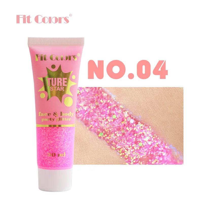 Chameleon Glitter Gel for Face, Body & Hair | Fit Colors