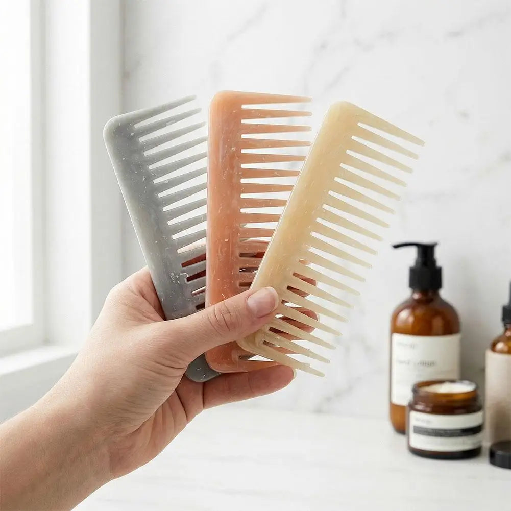 Wide Tooth Detangling Comb | Anti-Static Scalp Massage Comb