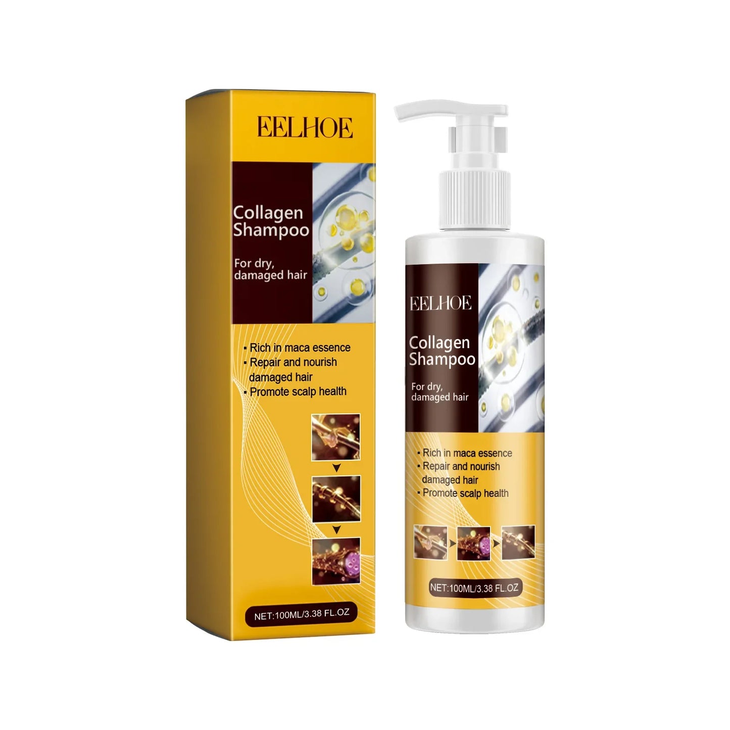 Eelhoe Collagen Keratin Hair Mask – Repair Frizz & Moisturize