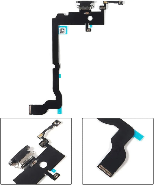 iPhone X XR XS Max Charging Port Dock Flex Cable & Mic Replacement Phone Replacement Part Oasis Select