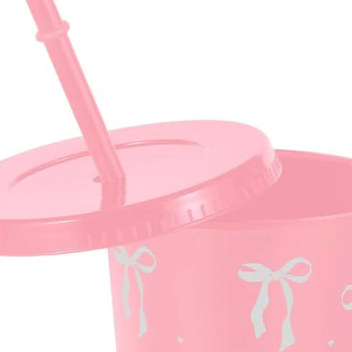 12-Pack Reusable Bow Tumbler Cups with Straw & Lid | 24oz